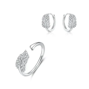 (image for) Pandora Style Feather Jewelry set - SET012