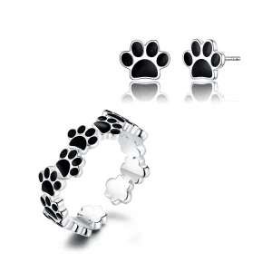 (image for) Pandora Style Footprint Jewelry set - SET013