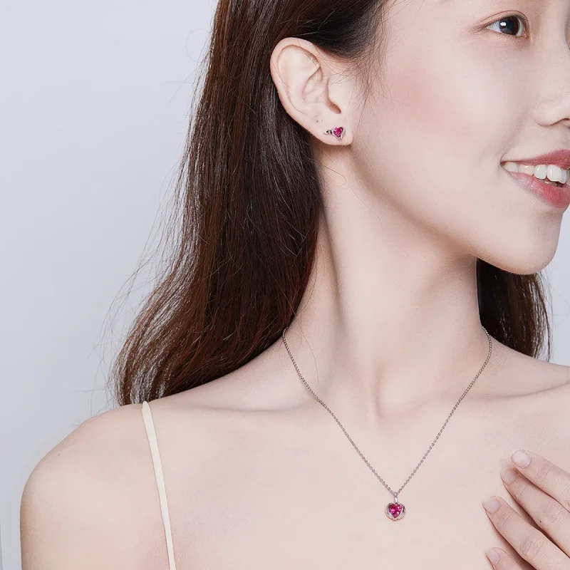 (image for) Pandora Style Guardian Hearts Jewelry set - SET008 - View 2