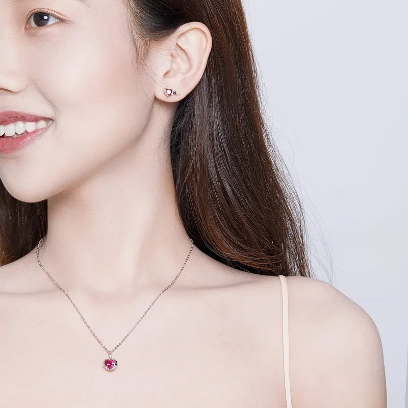 (image for) Pandora Style Guardian Hearts Jewelry set - SET008 - View 3