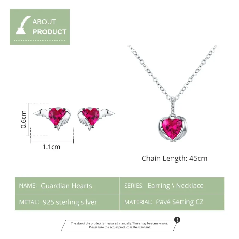 (image for) Pandora Style Guardian Hearts Jewelry set - SET008 - View 4
