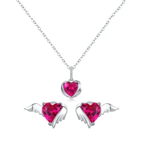 (image for) Pandora Style Guardian Hearts Jewelry set - SET008