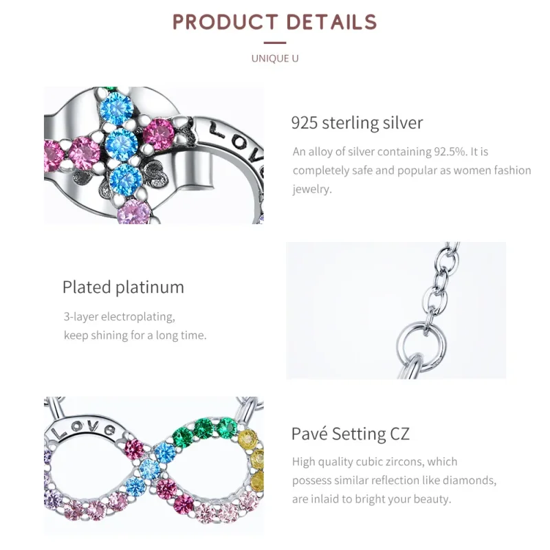 (image for) Pandora Style Infinity Jewelry set - SET021 - View 2