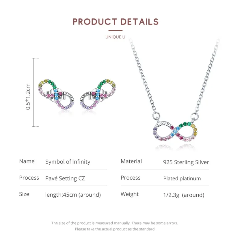 (image for) Pandora Style Infinity Jewelry set - SET021 - View 3