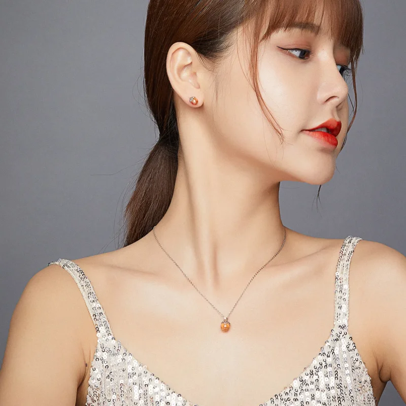(image for) Pandora Style Shining Acorns Jewelry set - SET019 - View 3
