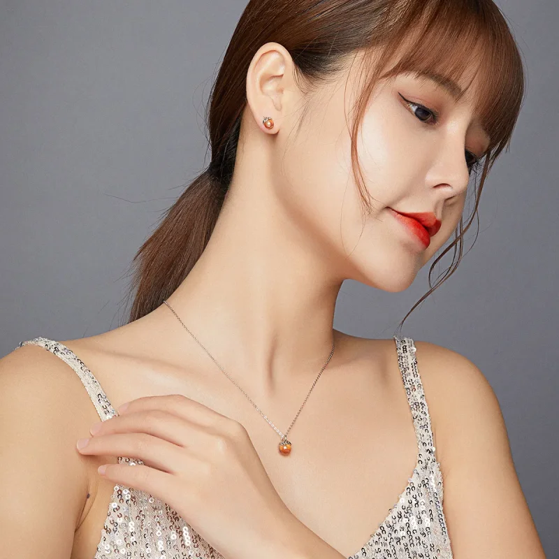 (image for) Pandora Style Shining Acorns Jewelry set - SET019 - View 4