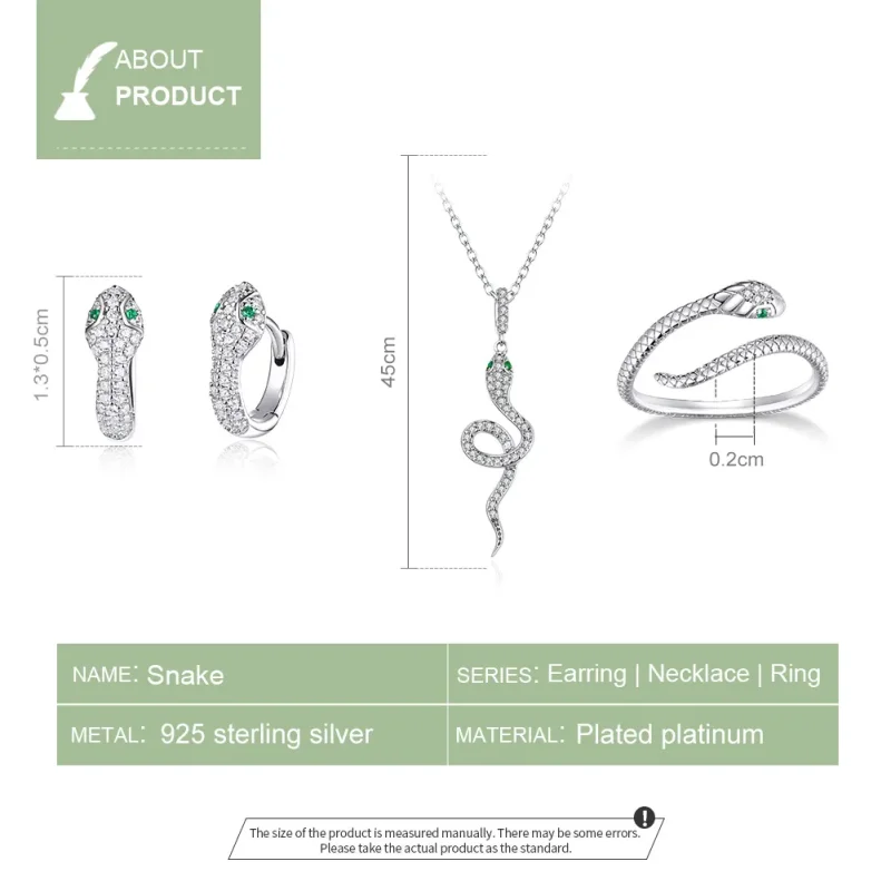 (image for) Pandora Style Snakes Jewelry set - SET020 - View 5