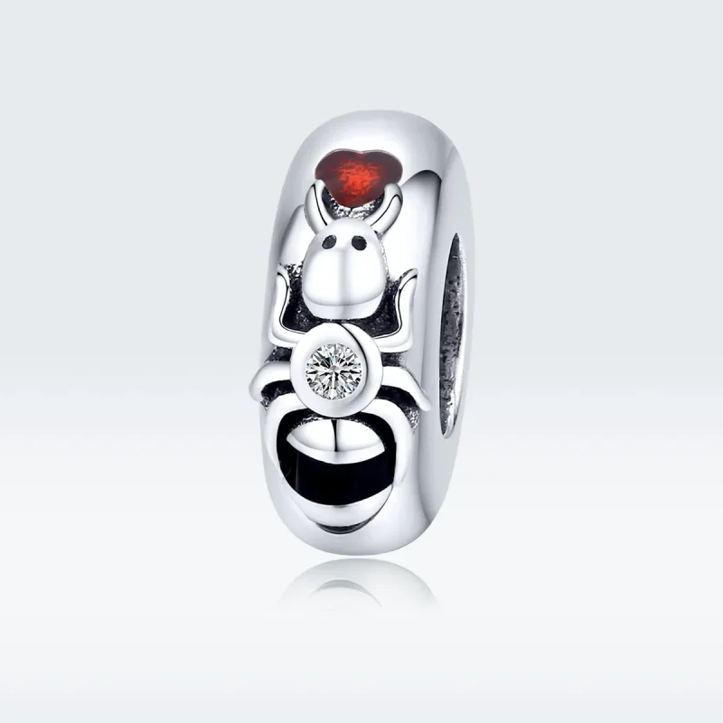 (image for) Pandora Style Silver Ant Spacer Charm - SCC1482 - View 5