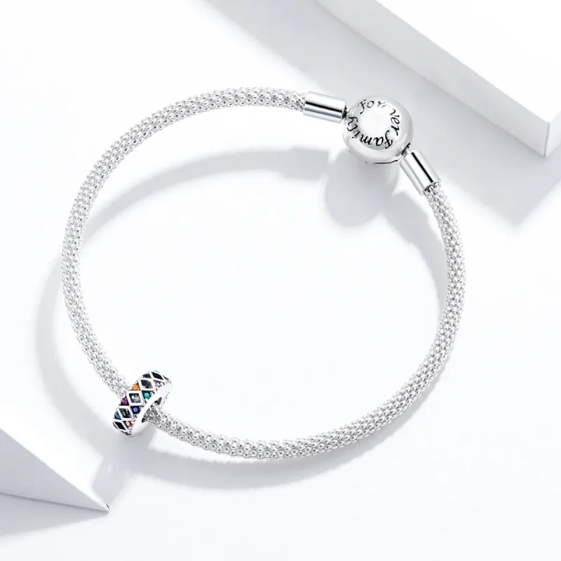 (image for) Pandora Style Silver Circus Jumping Game Spacer Charm - SCC1659 - View 3