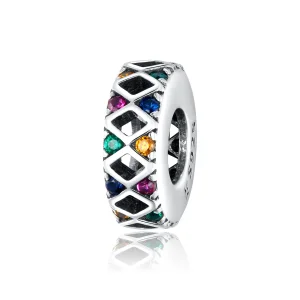 (image for) Pandora Style Silver Circus Jumping Game Spacer Charm - SCC1659