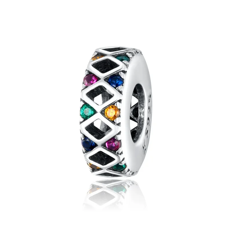 (image for) Pandora Style Silver Circus Jumping Game Spacer Charm - SCC1659