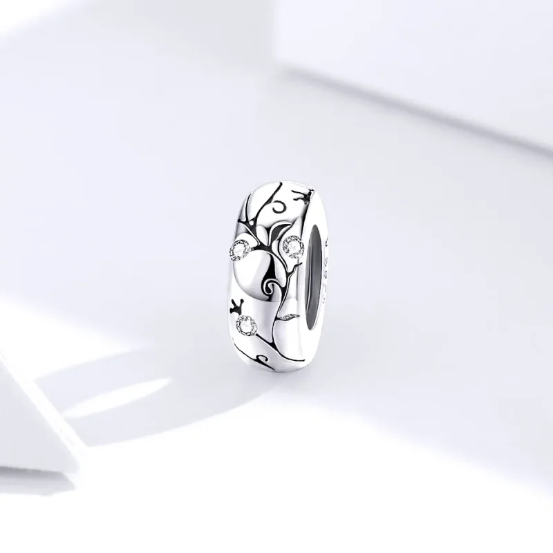 (image for) Pandora Style Silver Classical Pattern Spacer Charm - SCC1559 - View 3