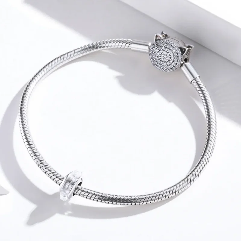(image for) Pandora Style Silver Crysta Spacer Charm - SCC1818 - View 3