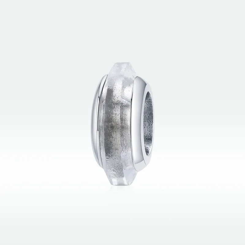 (image for) Pandora Style Silver Crysta Spacer Charm - SCC1818 - View 5