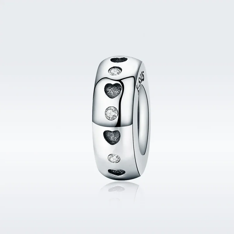 (image for) Pandora Style Silver Cute Spacer Charm - SCC593 - View 2