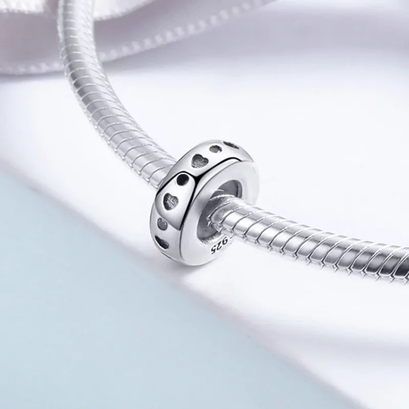 (image for) Pandora Style Silver Cute Spacer Charm - SCC593 - View 4