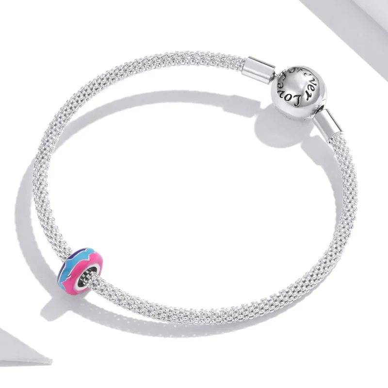 (image for) Pandora Style Silver Cyberpunk - Dazzling Beads Spacer Charm - SCC1843 - View 3
