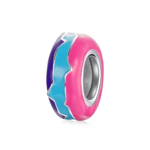 (image for) Pandora Style Silver Cyberpunk - Dazzling Beads Spacer Charm - SCC1843