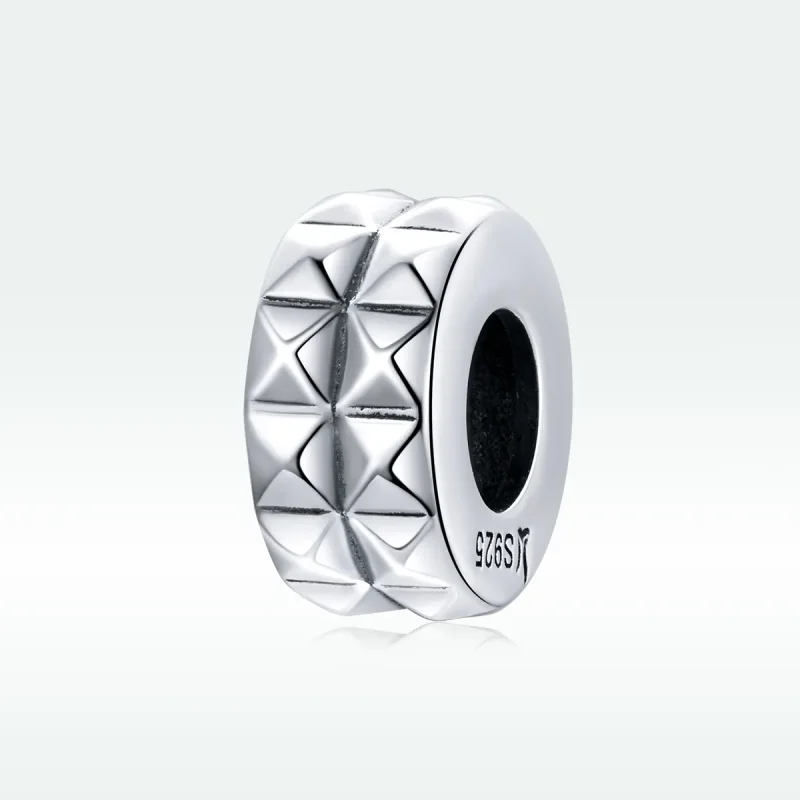 (image for) Pandora Style Silver Geometry Spacer Charm - SCC1789 - View 5