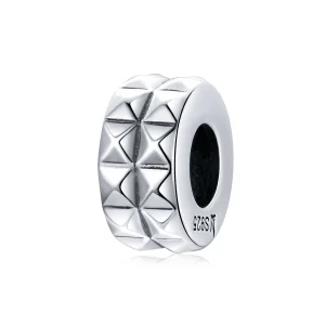 (image for) Pandora Style Silver Geometry Spacer Charm - SCC1789