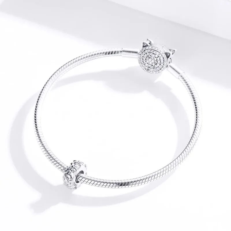 (image for) Pandora Style Silver Ladybug Spacer Charm - BSC112 - View 2
