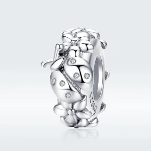 (image for) Pandora Style Silver Ladybug Spacer Charm - BSC112