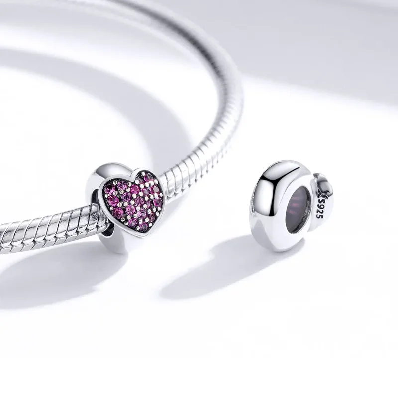 (image for) Pandora Style Silver Love Spacer Charm - SCC1336 - View 4