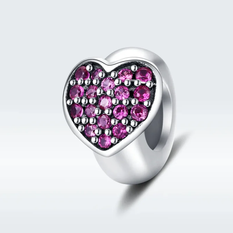 (image for) Pandora Style Silver Love Spacer Charm - SCC1336 - View 5