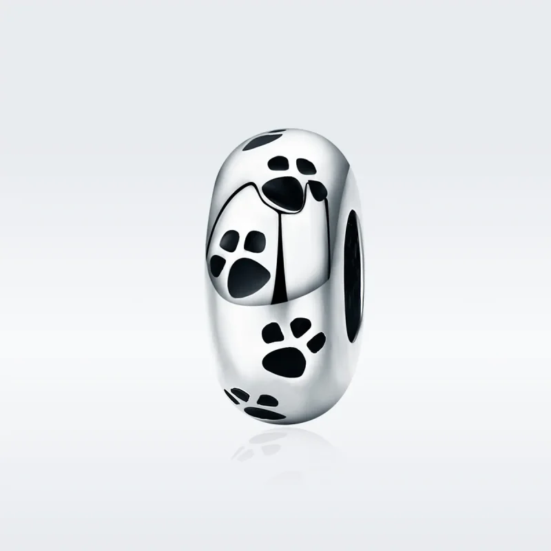 (image for) Pandora Style Silver Pet Imprint Spacer Charm - SCC594 - View 2