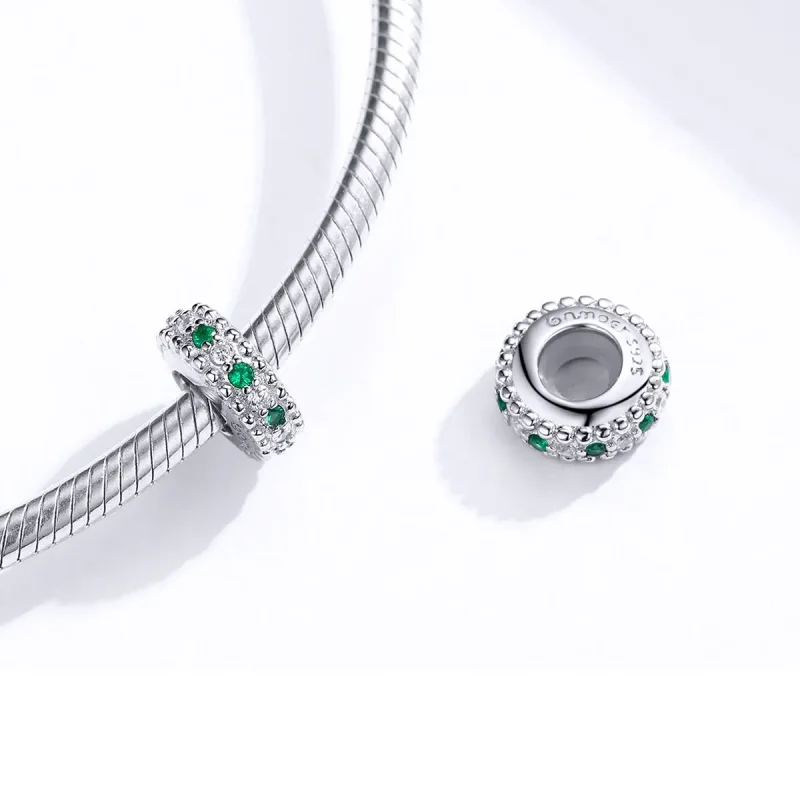(image for) Pandora Style Silver Retro Spacer Charm - BSC185 - View 4