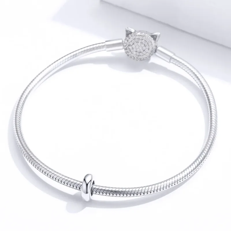 (image for) Pandora Style Silver Simple Spacer Charm - SCC1450 - View 3