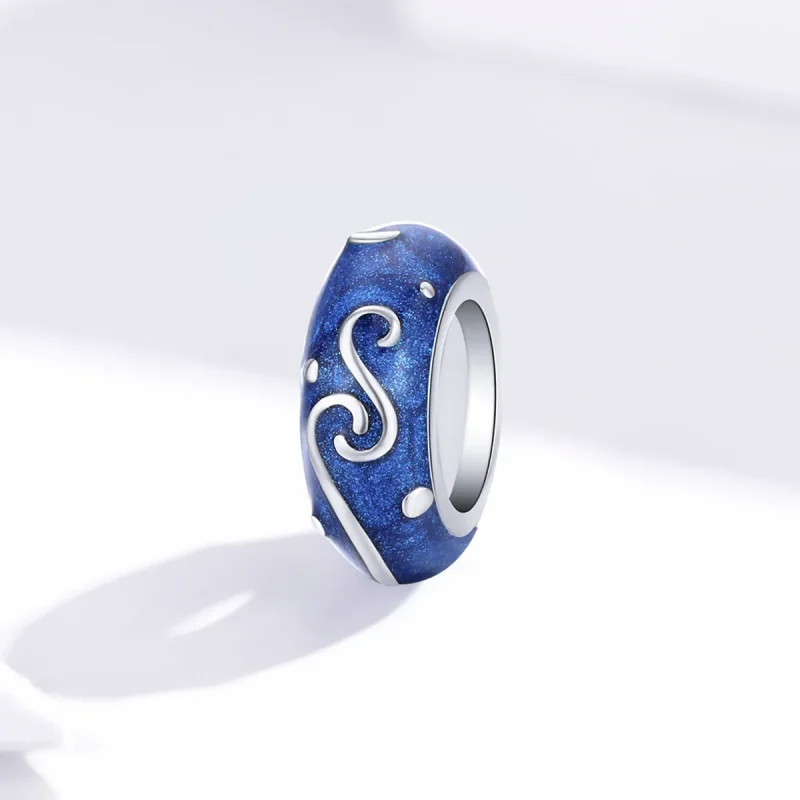 (image for) Pandora Style Silver Star Glow Spacer Charm - SCC1388 - View 2