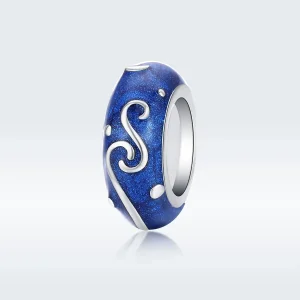 (image for) Pandora Style Silver Star Glow Spacer Charm - SCC1388