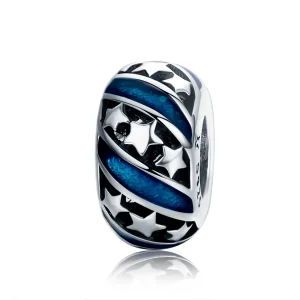 (image for) Pandora Style Silver The Shining Star River Spacer Charm - SCC636