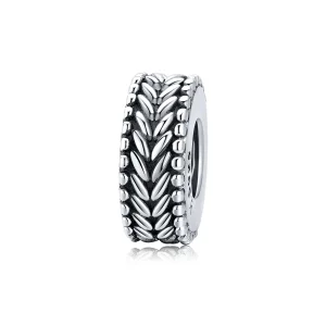(image for) Pandora Style Silver Wheet Spacer Charm - SCC1452
