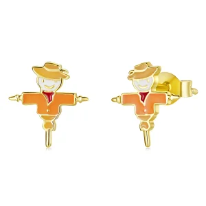 (image for) Pandora Style Autumn - Scarecrow Stud Earrings - SCE1243
