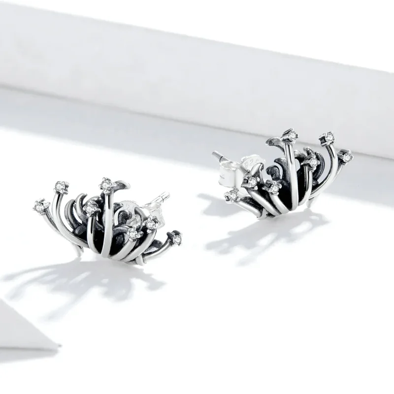 (image for) Pandora Style Bana Stud Earrings - SCE940 - View 4