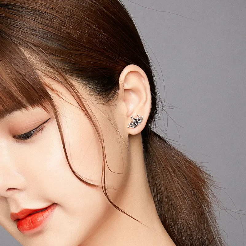 (image for) Pandora Style Bana Stud Earrings - SCE940 - View 5