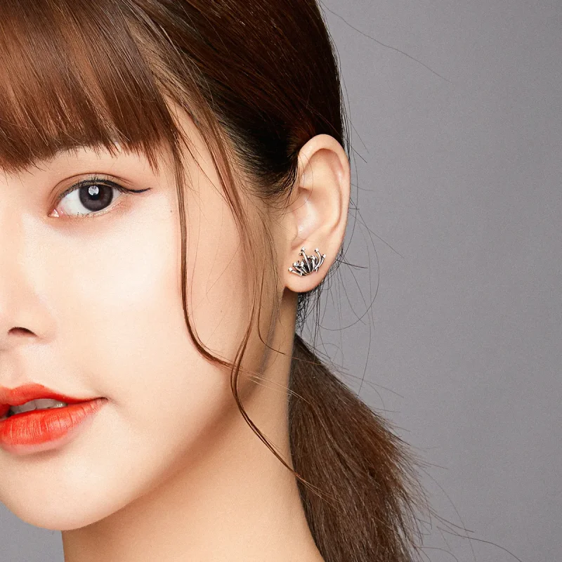 (image for) Pandora Style Bana Stud Earrings - SCE940 - View 7