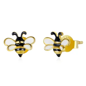 (image for) Pandora Style Bee Stud Earrings - SCE1182