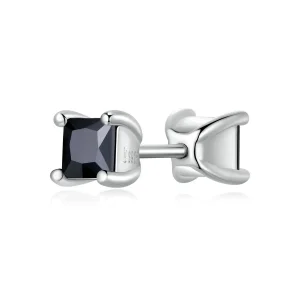 (image for) Pandora Style Black Zirconium Stud Earrings - SCE1325