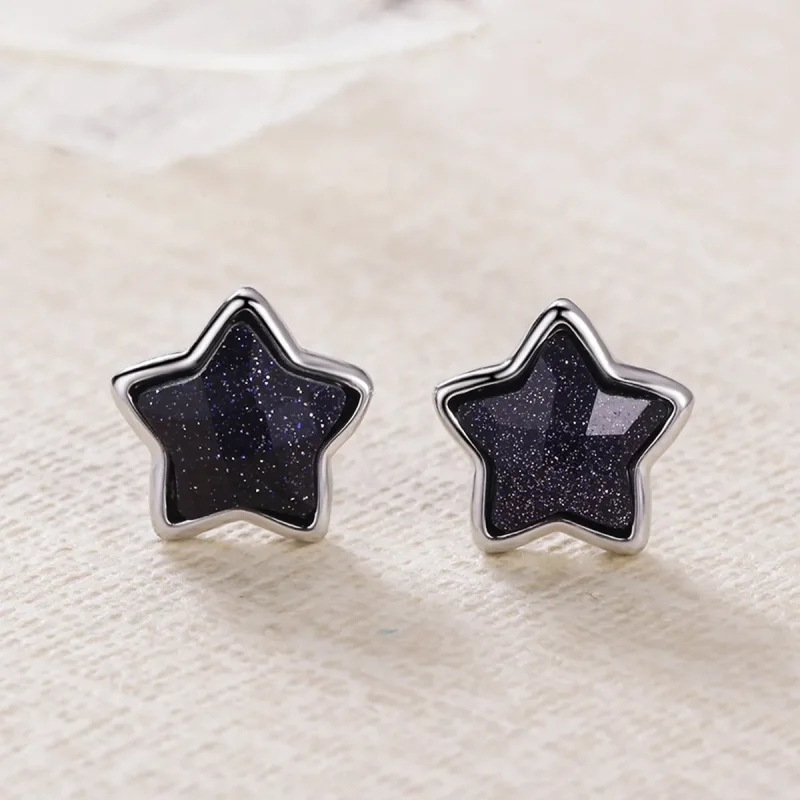(image for) Pandora Style Call of The Stars Stud Earrings - VSE057 - View 3