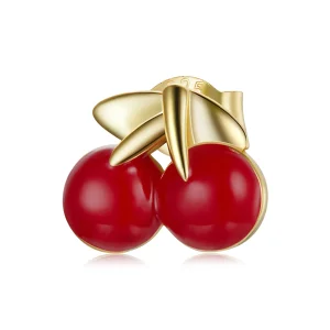 (image for) Pandora Style Cherry Stud Earrings - SCE1061