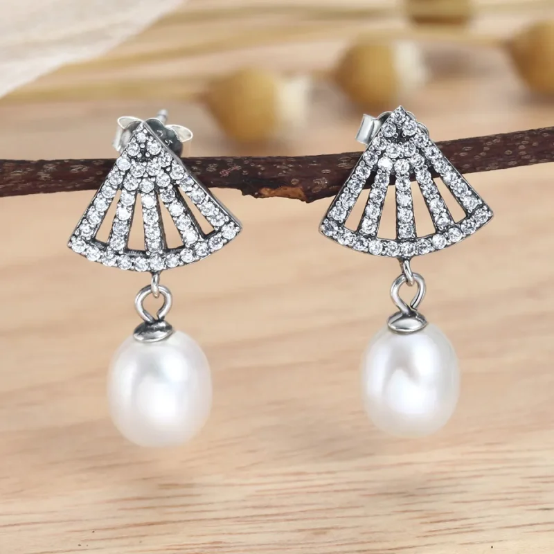 (image for) Pandora Style Classical Light Stud Earrings - VSE102 - View 3