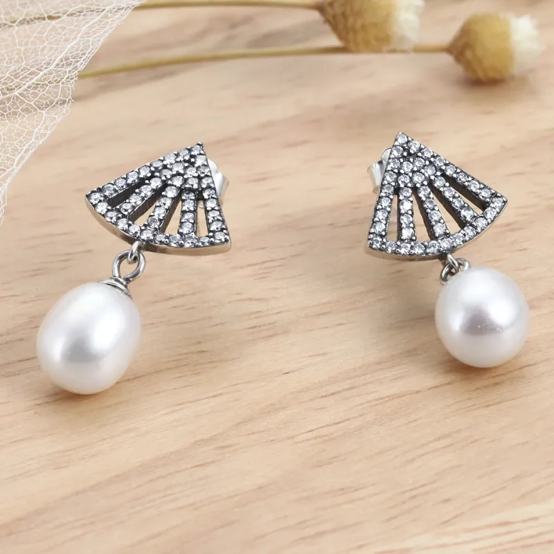 (image for) Pandora Style Classical Light Stud Earrings - VSE102 - View 4