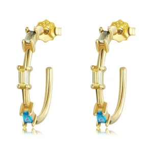 (image for) Pandora Style Colorful Zircon Stud Earrings - SCE1211