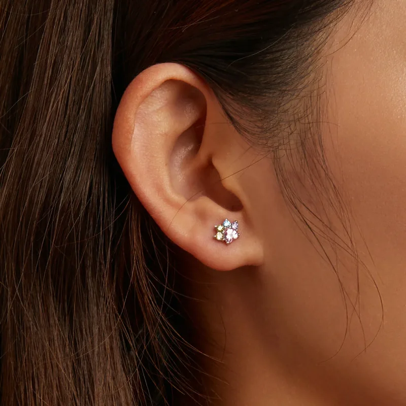 (image for) Pandora Style Colorful Zirconium Cute Claws Stud Earrings - SCE1334 - View 6