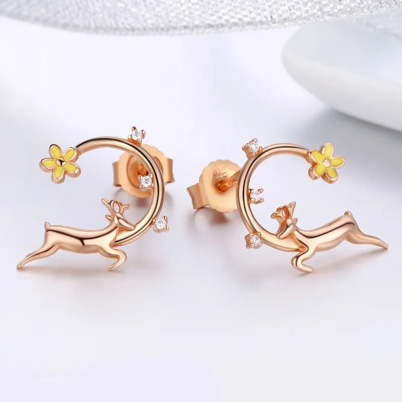 (image for) Pandora Style Compete Stud Earrings - BSE014 - View 3