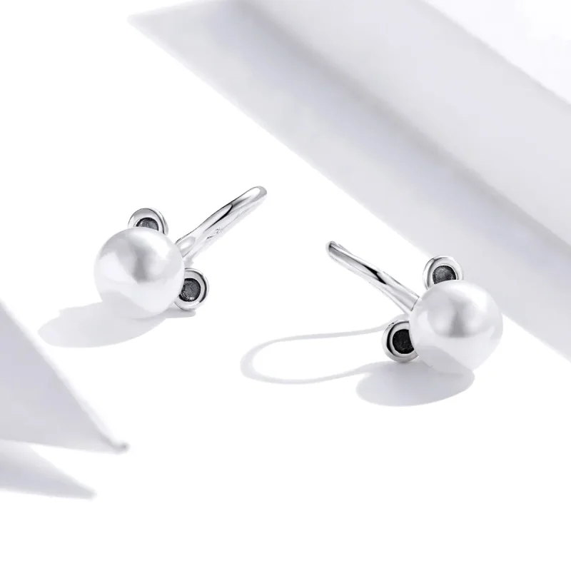 (image for) Pandora Style Cute Bear Stud Earrings - SCE918 - View 2