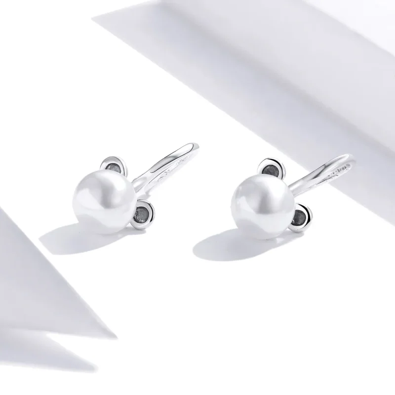 (image for) Pandora Style Cute Bear Stud Earrings - SCE918 - View 3